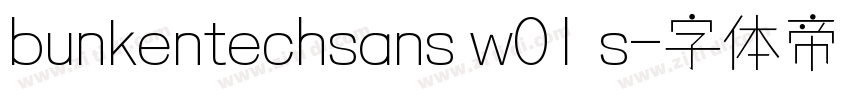 bunkentechsans w01 s字体转换